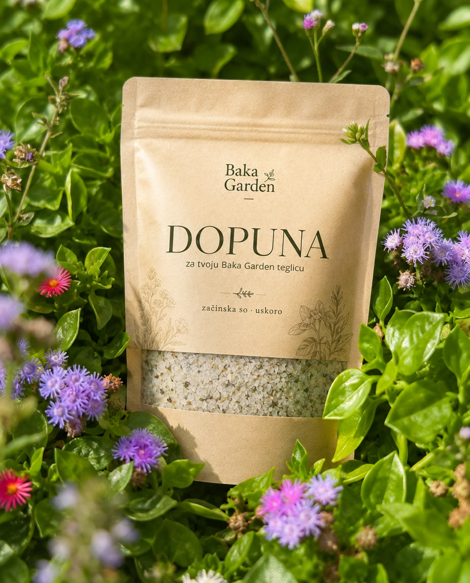 Baka Garden dopuna — kesica za presipanje u postojeću teglicu