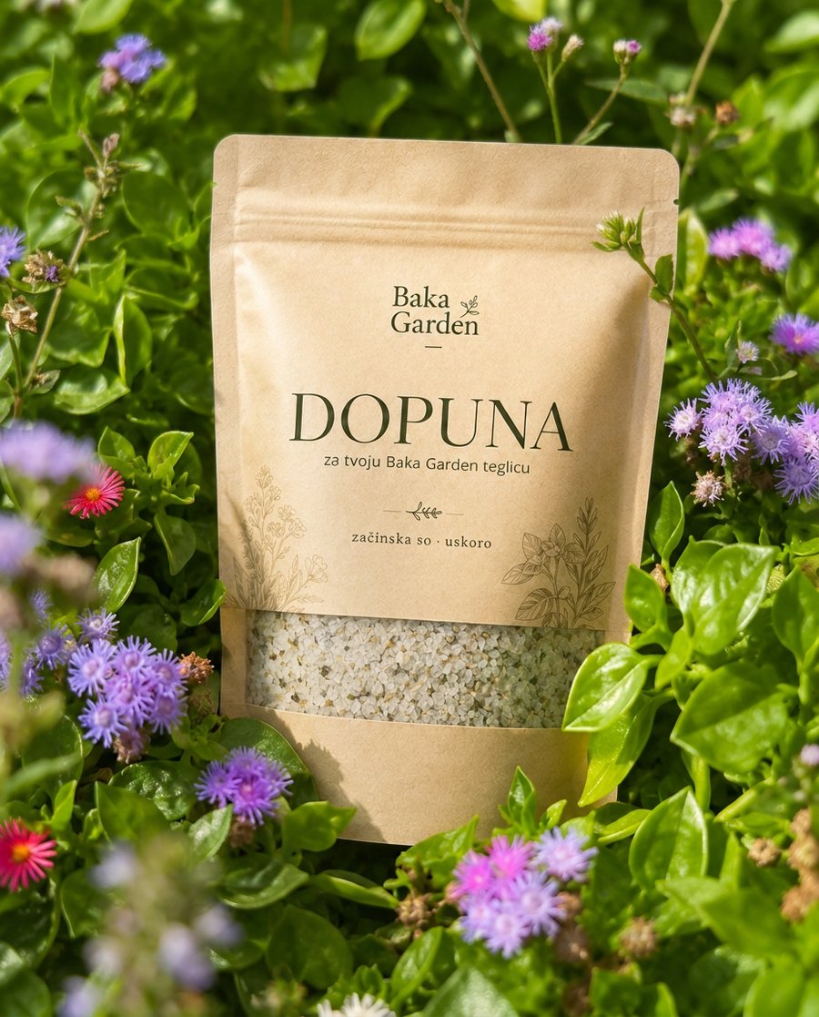 Baka Garden dopuna — kesica za presipanje u postojeću teglicu